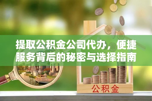 定陶提取公积金公司代办，便捷服务背后的秘密与选择指南