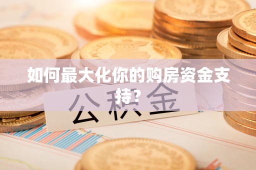 定陶如何最大化你的购房资金支持？
