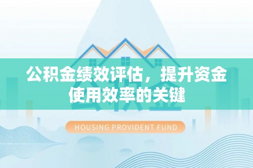 定陶公积金绩效评估，提升资金使用效率的关键