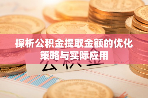 定陶探析公积金提取金额的优化策略与实际应用