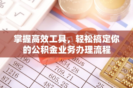 定陶掌握高效工具，轻松搞定你的公积金业务办理流程