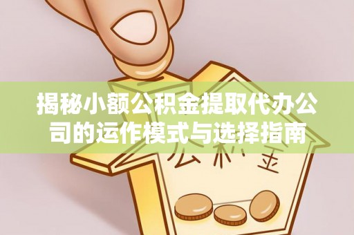 定陶揭秘小额公积金提取代办公司的运作模式与选择指南