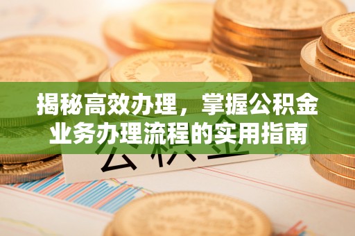 定陶揭秘高效办理，掌握公积金业务办理流程的实用指南