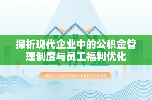 定陶探析现代企业中的公积金管理制度与员工福利优化