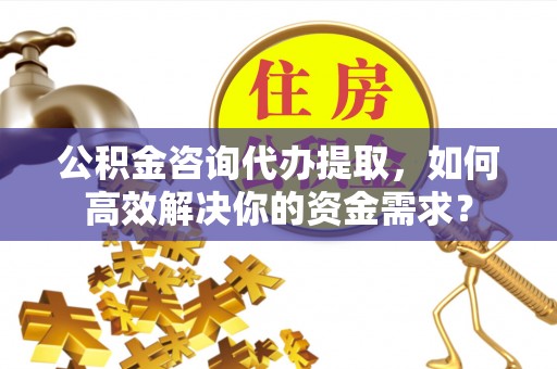 定陶公积金咨询代办提取，如何高效解决你的资金需求？