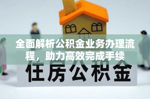 定陶全面解析公积金业务办理流程，助力高效完成手续