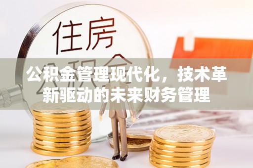 定陶公积金管理现代化，技术革新驱动的未来财务管理