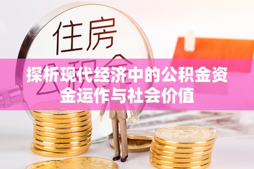 定陶探析现代经济中的公积金资金运作与社会价值