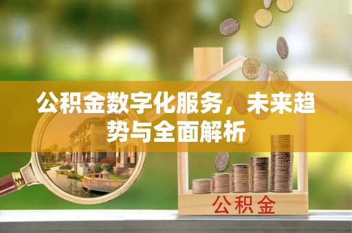 定陶公积金数字化服务，未来趋势与全面解析